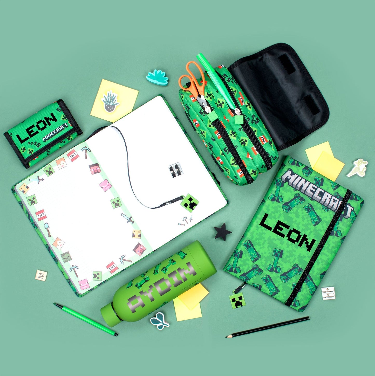 Minecraft Kids portefeuille – vert