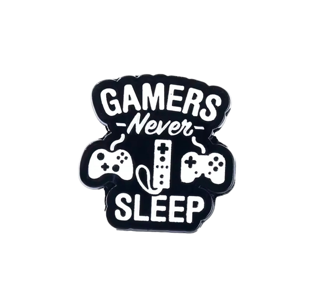 Pin’s Gamer Never Sleep – visuel produit