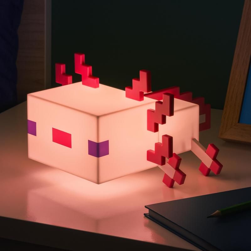 Lampe Minecraft - Axolotl