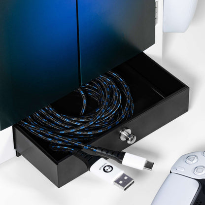Casier Gaming Inspiration PS5 - Bleu et Blanc