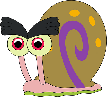 Larry Snail Stickie (6in)