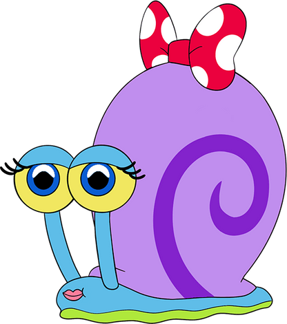Mary Snail Stickie (6in)
