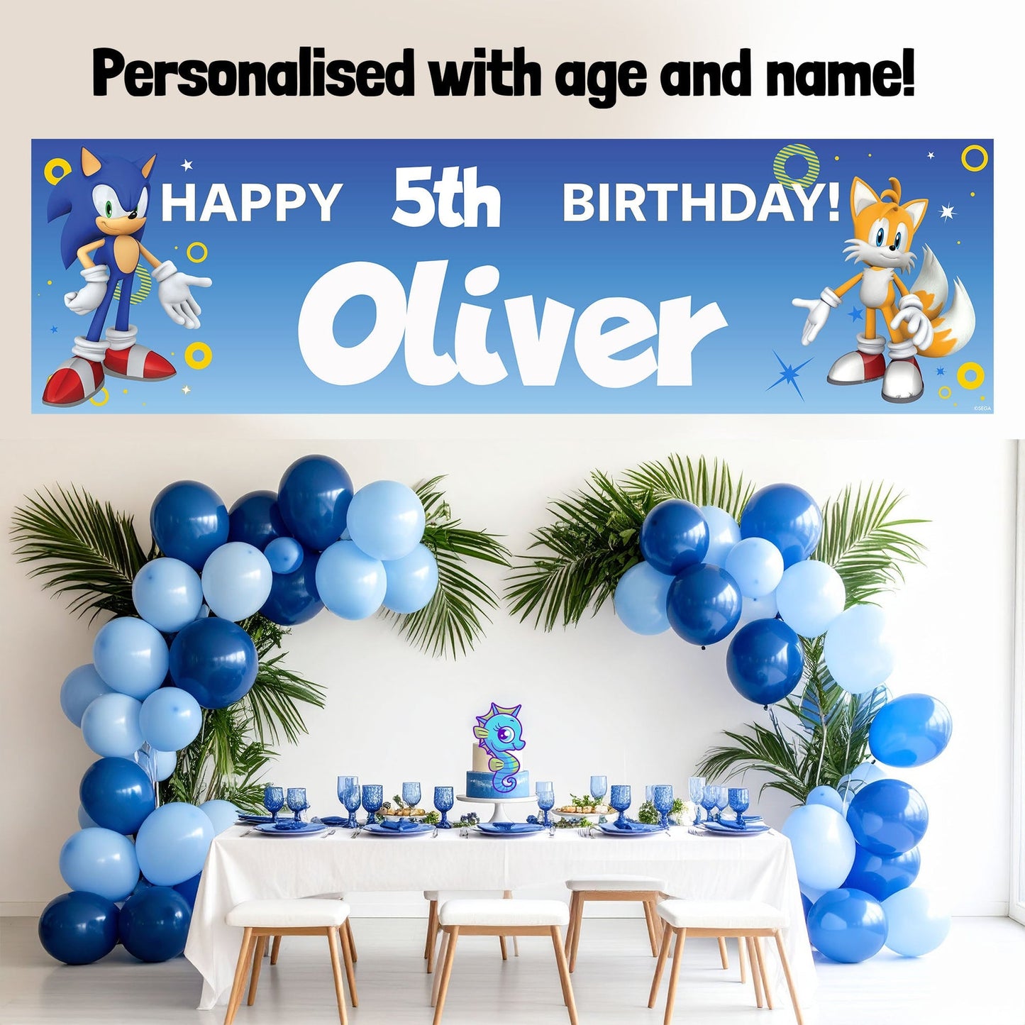 Bannière d’anniversaire – Sonic The Hedgehog