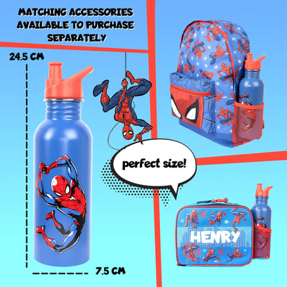 Gourde en acier inoxydable – acier inoxydable Spider-Man bleu Bottle