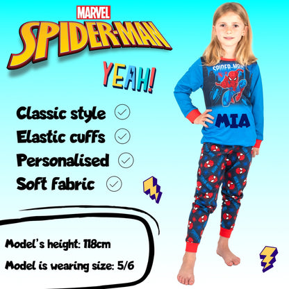 Pyjama – Marvel Spider-Man Christmas -bleu