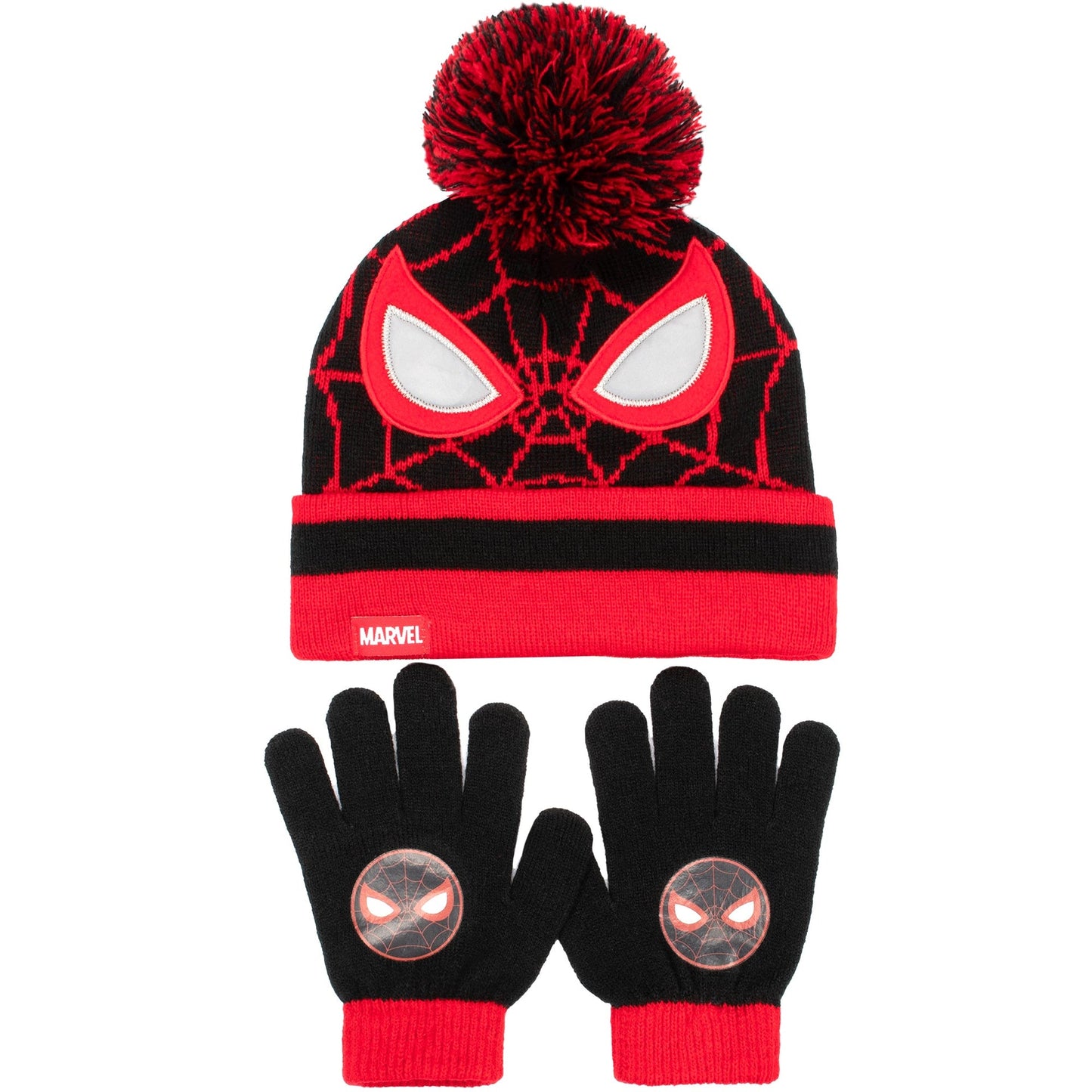 Ensemble bonnet et gants – Marvel Spider-Man Winter Set for Boys