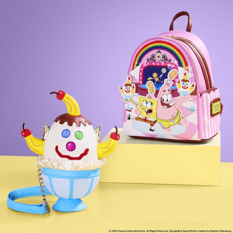 spongebob squarepants patrick star goofy goober light up mini backpack