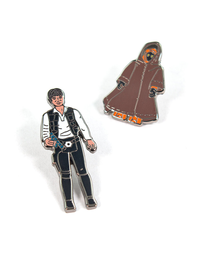 Star Wars Pin Set Set 1.5 - Han Solo and Jawa