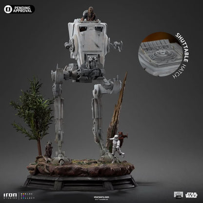 Statue AT-ST and Chewbacca - Star Wars - Demi Art Scale 1/20