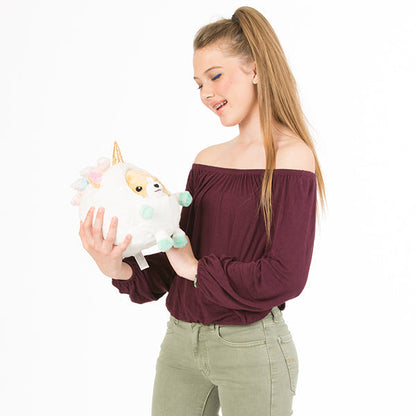 Peluche Undercover Squishable – Corgi en Licorne
