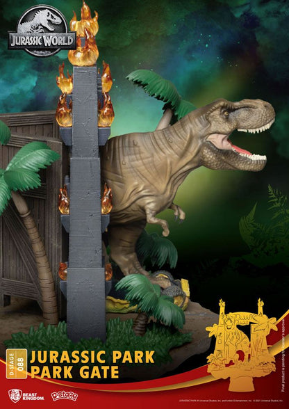 Diorama D-Stage Jurassic Park - Park Gate 