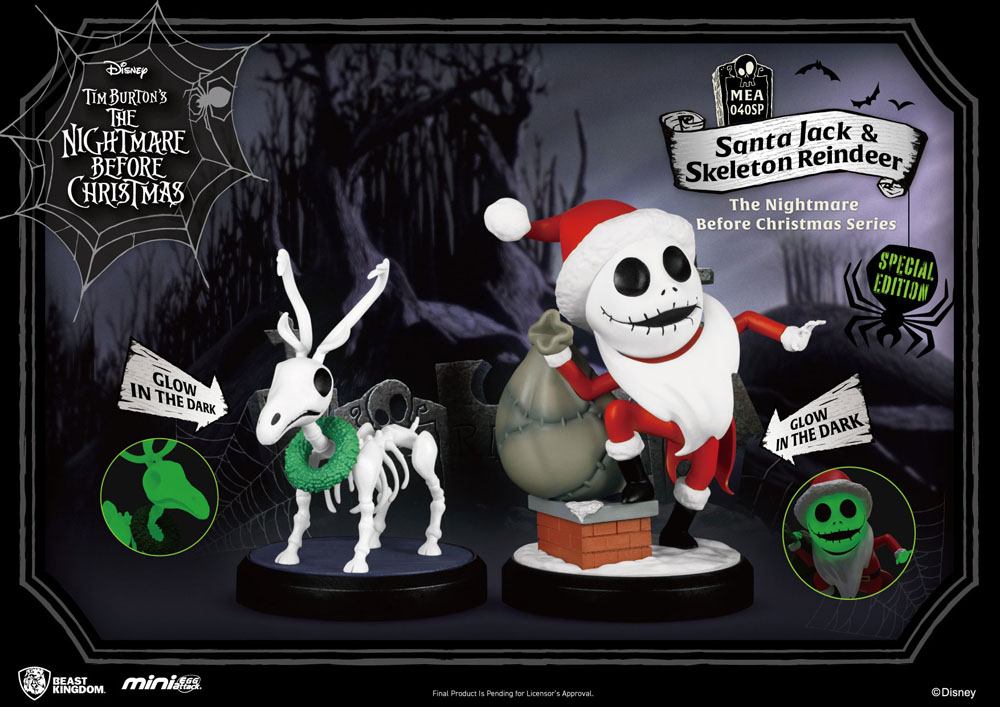 Santa Jack & Skeleton Rentier Mini Egg Angriff