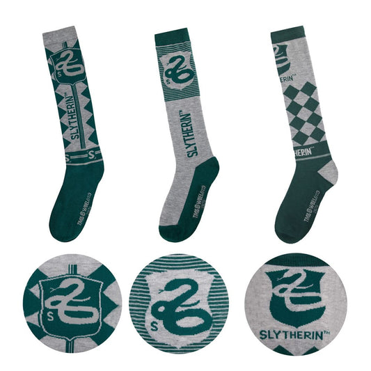 Pack of 3 pairs of Harry Potter socks - Slytherin 