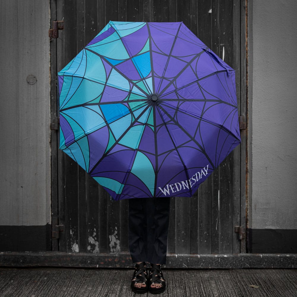 Wednesday Folding Umbrella - Stained Glass