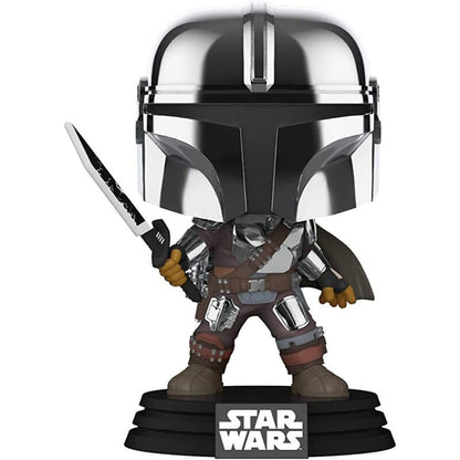 pop the mandalorian with darksaber metallic glow 491