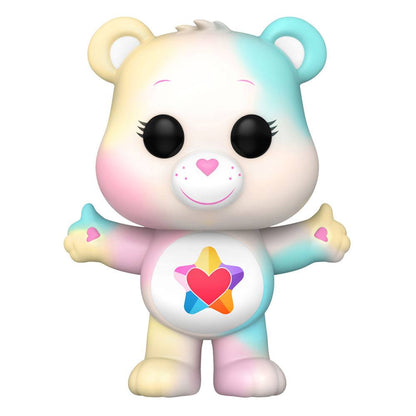 BISOUNOURS POP N° 1206 Grostendre Bear Chase Care Bears 40th Anniversary POP! TV True Heart Bear 9 cm