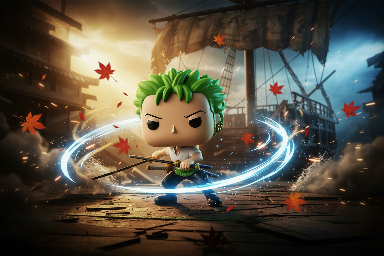 Pop! Roronoa Zoro (Two Sword Style)