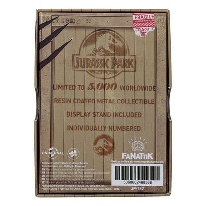 Lingot en métal Collector Jurassic Park - Mosquito in Amber