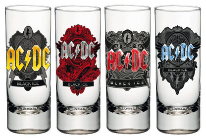 Set de 4 verres à shot AC/DC