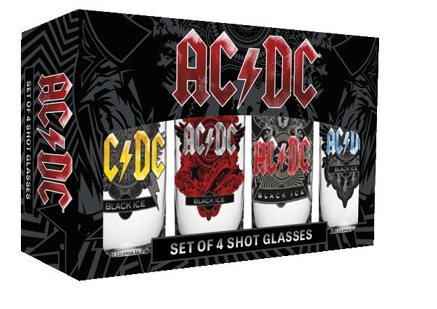 Set de 4 verres à shot AC/DC