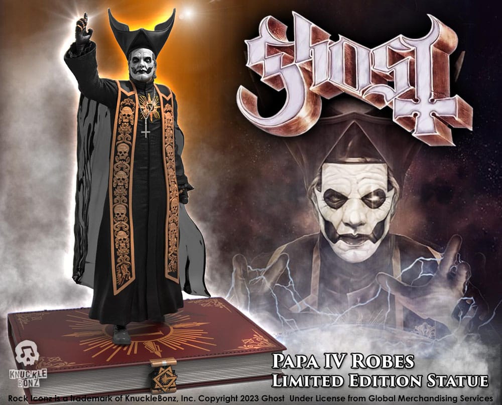 Papa Emeritus IV Statuette (Black Robes) - Rock Iconz 