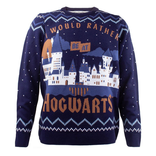 Harry Potter Christmas Sweater - ik zou liever op Hogwarts zijn
