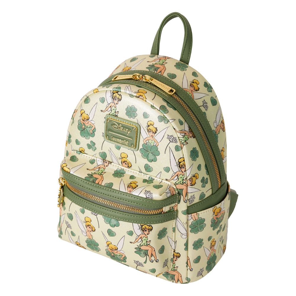 peter pan tinker bell clover all over print mini backpack loungefly