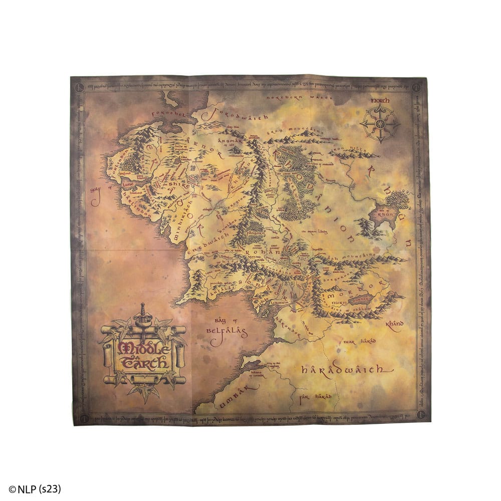 Lord of the Rings Notebook - Middle Earth Map