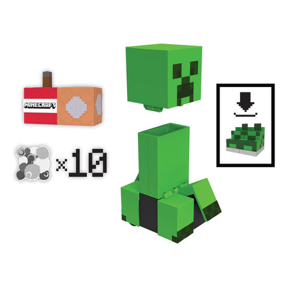 figurine r c minecraft exploding creeper mattel