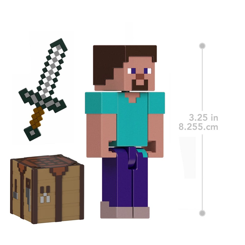 figurine minecraft steve mattel