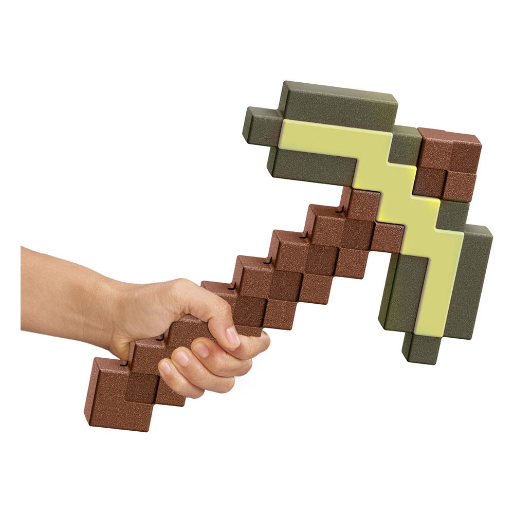 replique roleplay minecraft pioche en or mattel