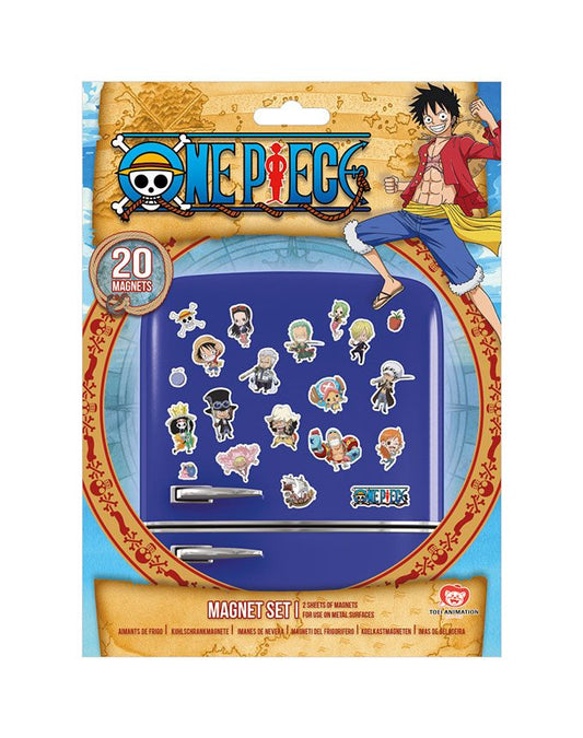 Set of 20 One Piece magnets - Chibi 