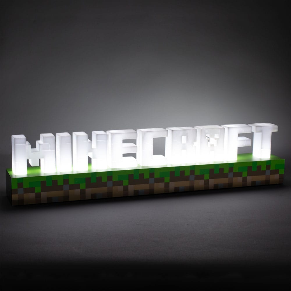 lampe minecraft logo paladone