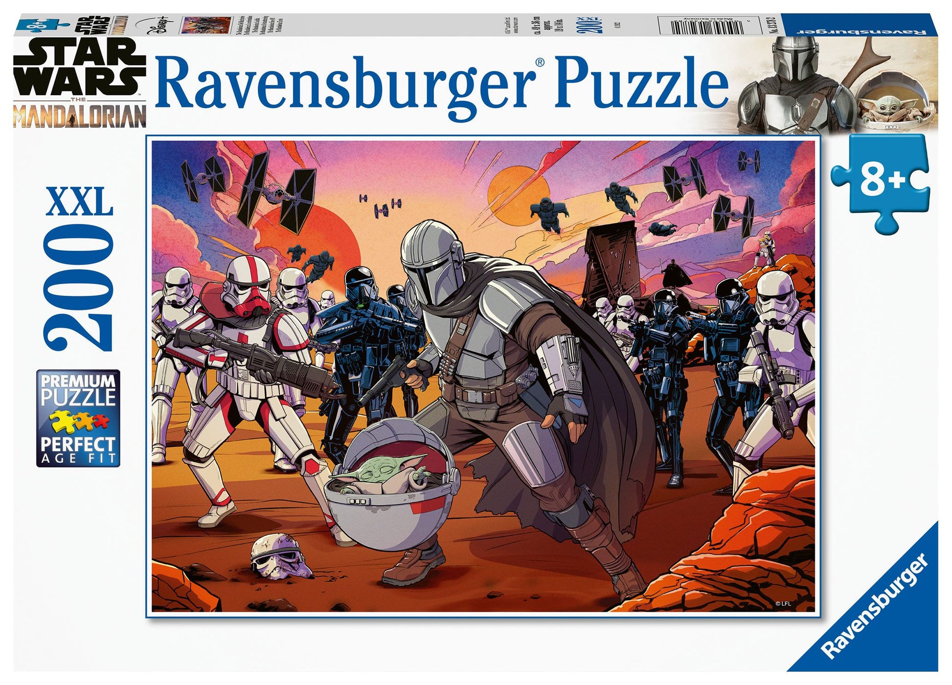 Puzzle Star Wars The Mandalorian Face-Off 200 pièces - Ravensburger