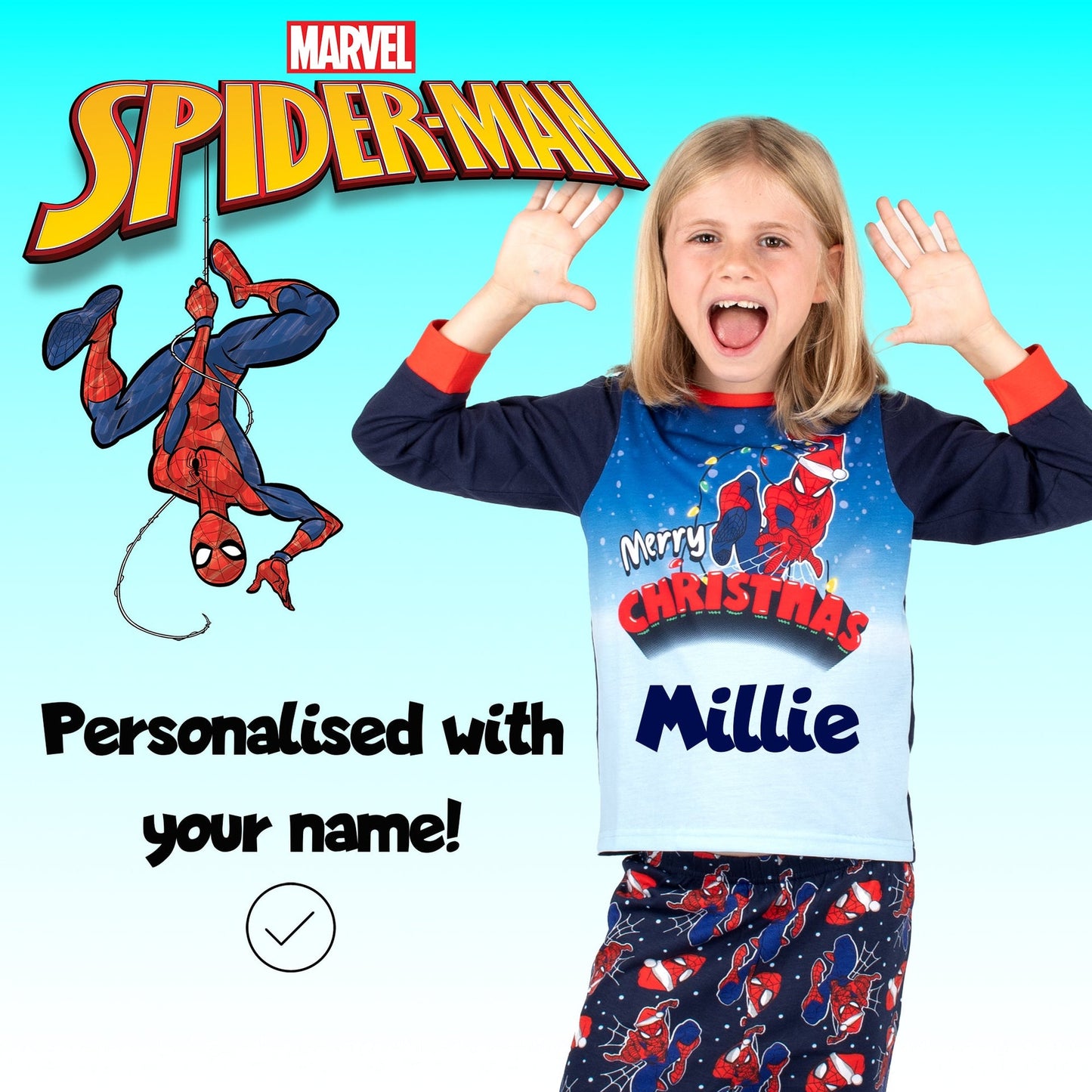 Pyjama – Marvel Spider-Man Christmas – Dark bleu