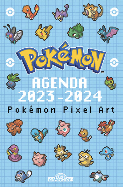POKEMON Agenda 2023/2024 Couverture pixels