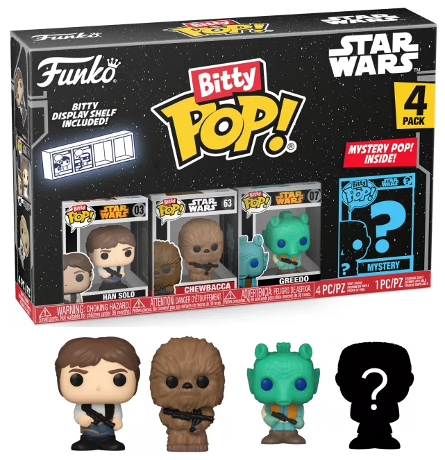 STAR WARS Bitty Pop 4 Pack 2.5cm Han Solo