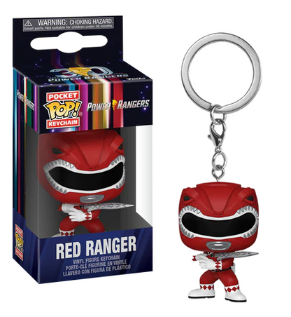 POWER RANGERS 30TH Pocket Pop Keychains Ranger Rouge