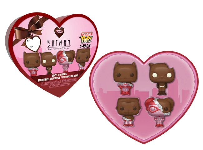 DC Pocket Pop Keychains 4 Pack- Saint-Valentin (Chocolat) – le Comptoir du  Geek