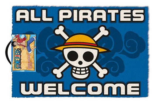ONE PIECE Paillasson 40X60 All Pirates Welcome One Piece paillasson All Pirates Welcome 60 x 40 cm