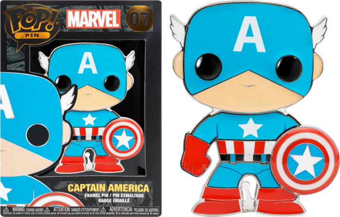 MARVEL Pop Large Enamel Pin N° 07 Captain America