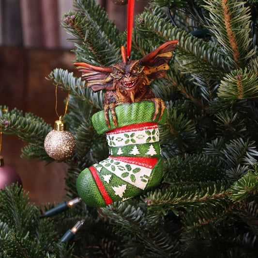 GREMLINS Santa Mohawk chaussette Décoration de Noël 12cm
