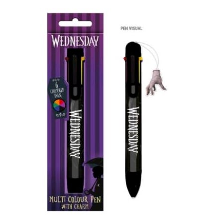 WEDNESDAY Black is My Happy Color Multi-Colored Pen