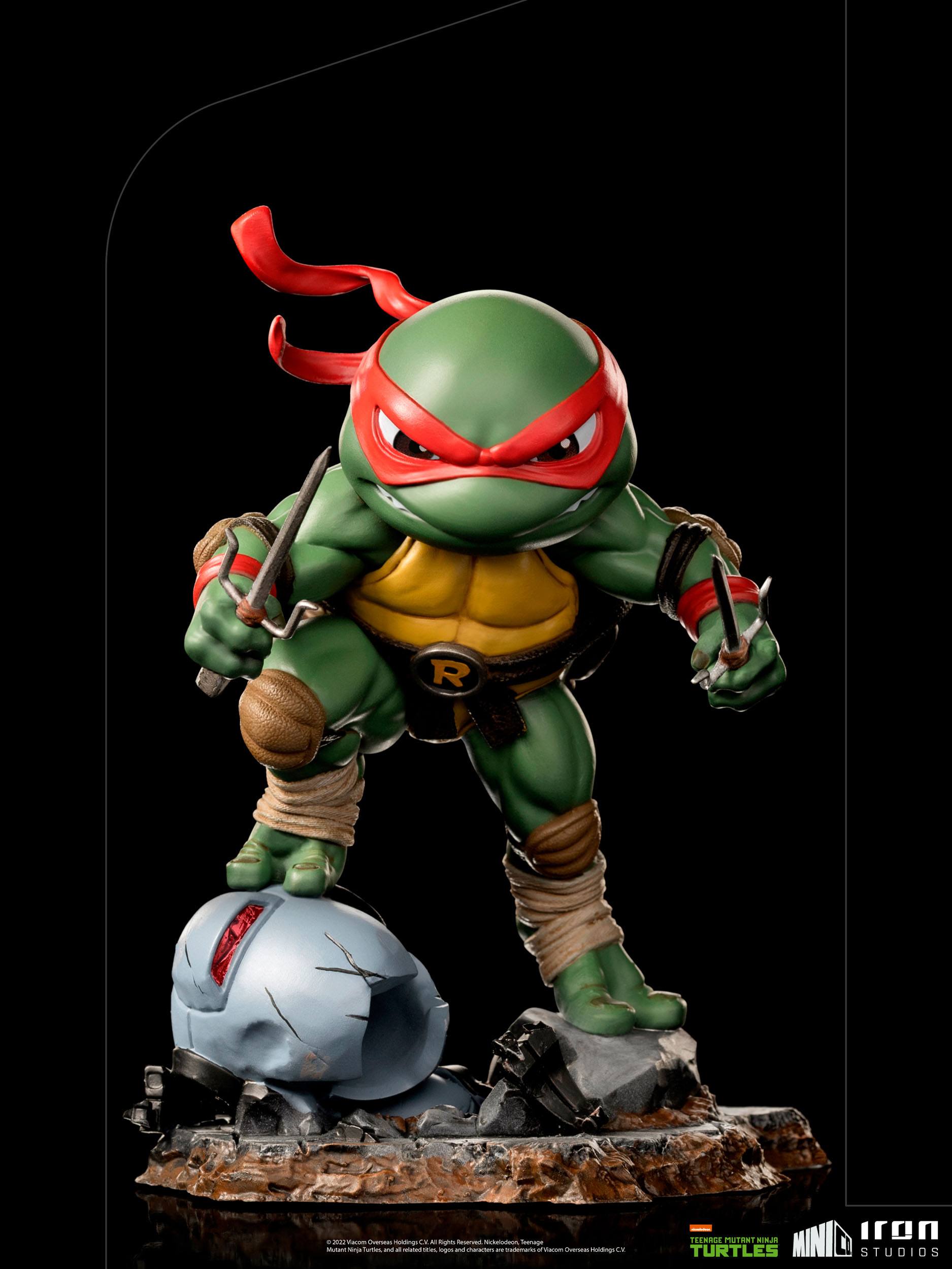 Ninja ninja turtles mini co. pvc rapphael iron studios tmnt – le